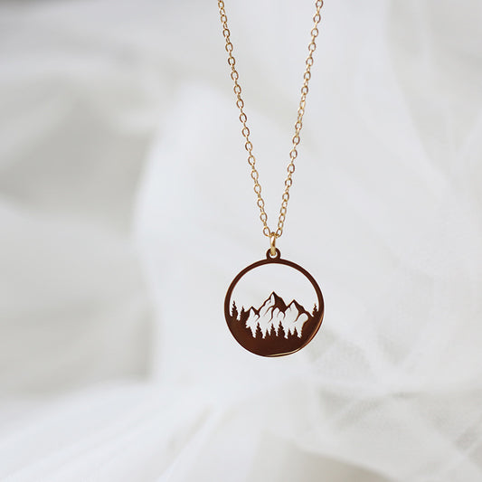 Minimalist Mountain Necklace