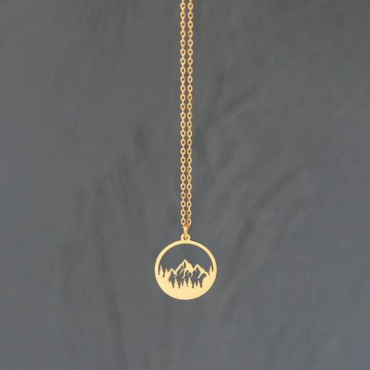 Minimalist Mountain Necklace