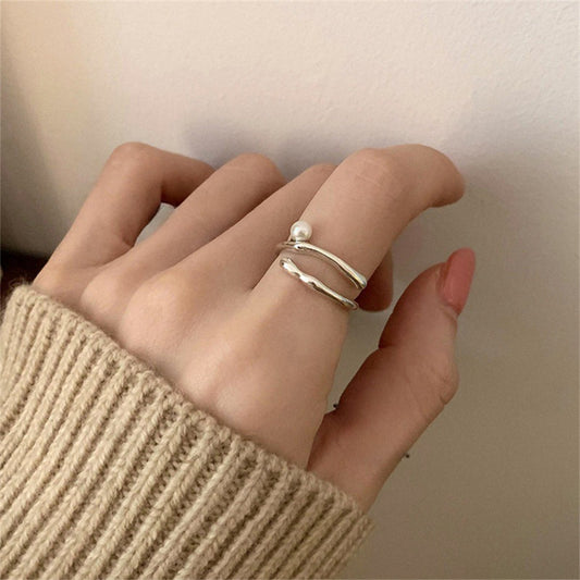 Minimalist Pearl Ring