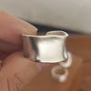 Minimalist Silver Cuff Ring