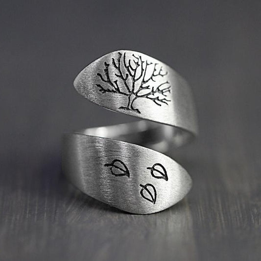 Minimalist Tree Wrap Ring