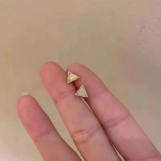 Minimalist Triangle Earrings