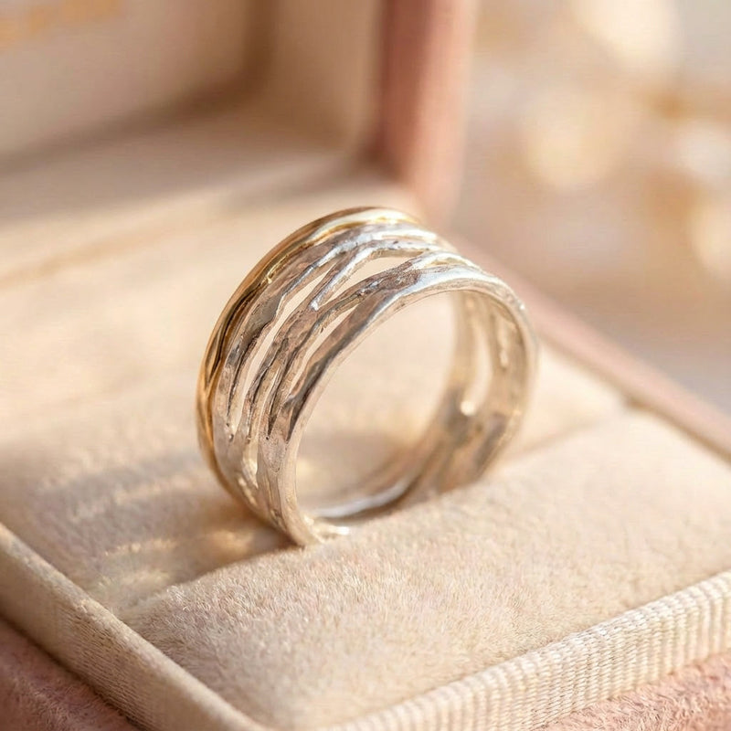 Minimalist Two Tone Ring