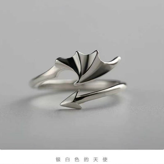 Modern Angel Wing Ring