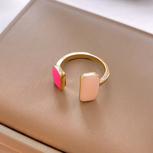 Modern Colorblock Ring