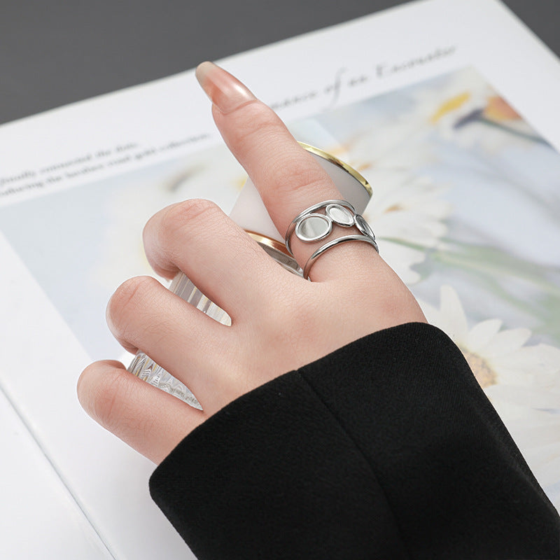 Modern Moonstone Ring
