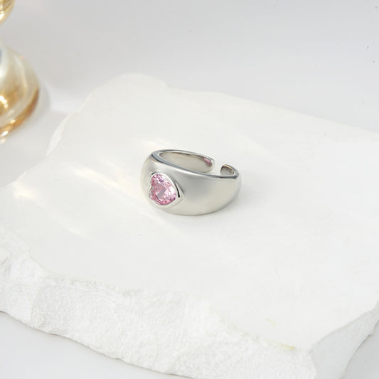 Modern Pink Tourmaline Ring
