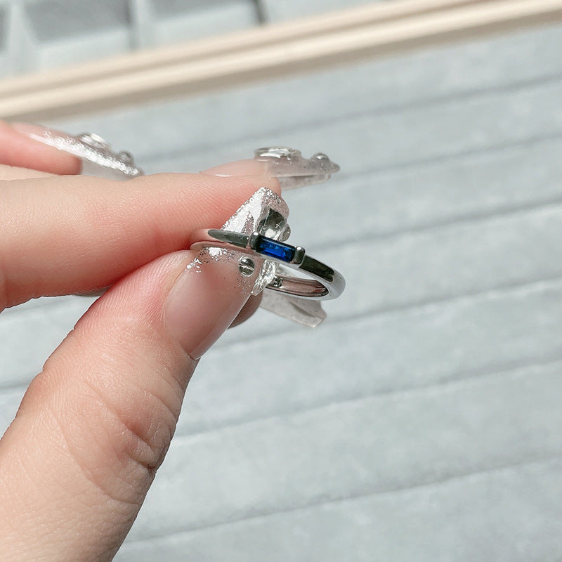 Modern Sapphire Ring