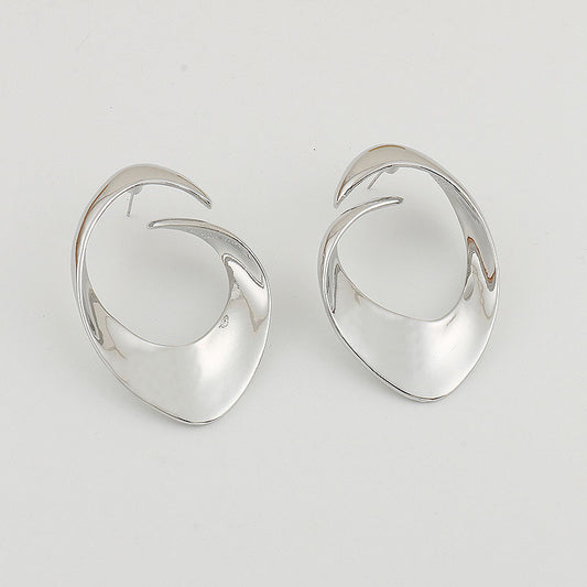 Modern Silver Earrings
