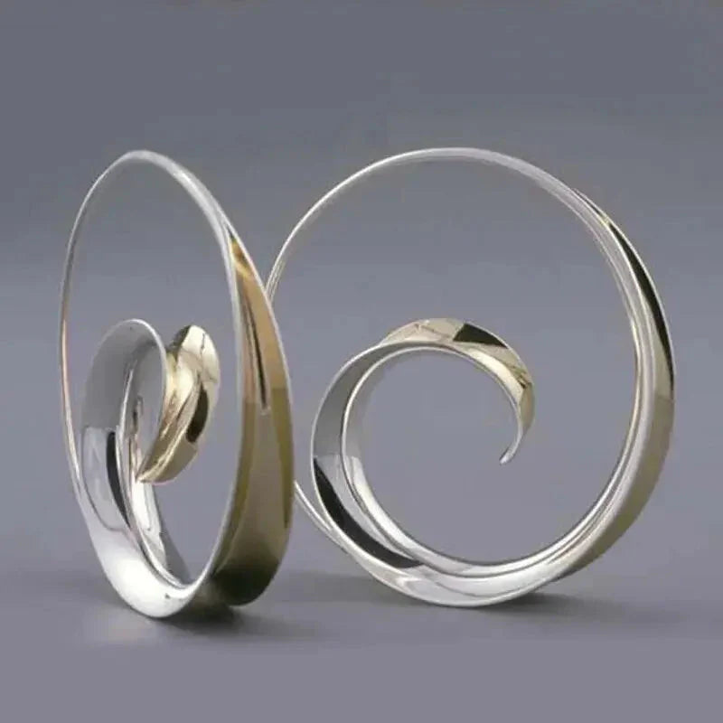 Modern Spiral Earrings