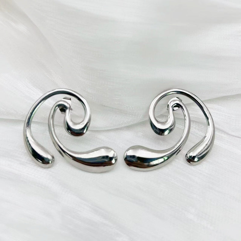 Modern Spiral Earrings