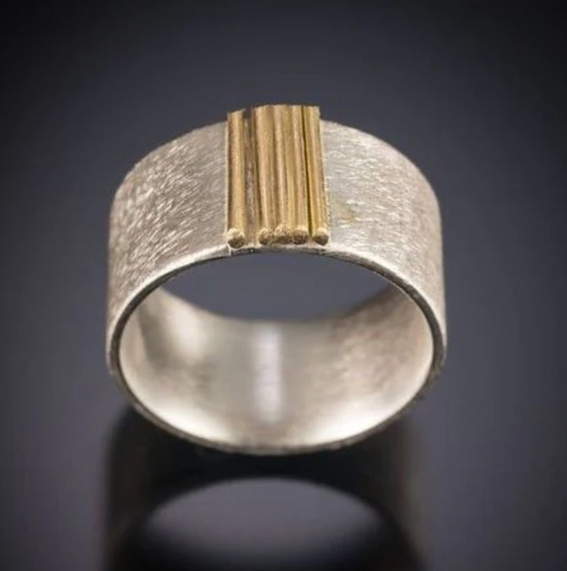 Modern Textured Ring