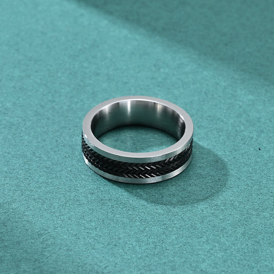 Modern Textured Ring
