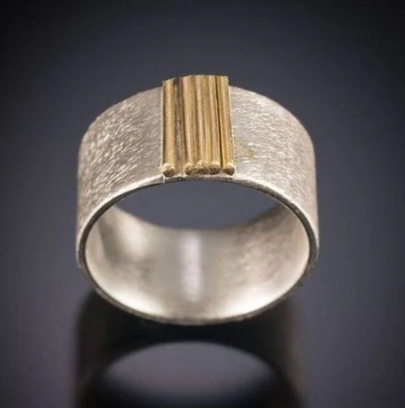 Modern Two Tone Ring