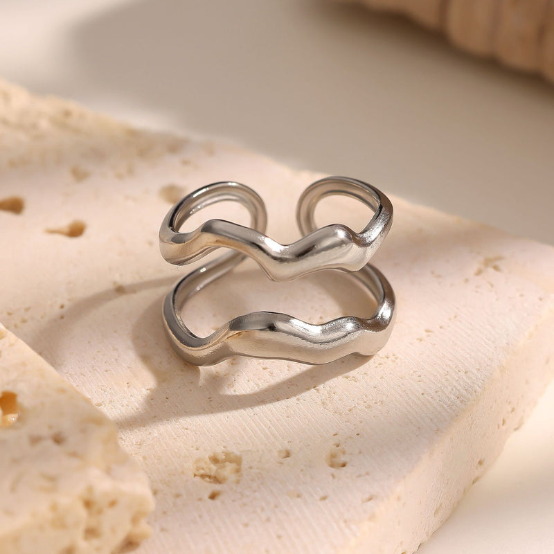 Modern Wave Ring