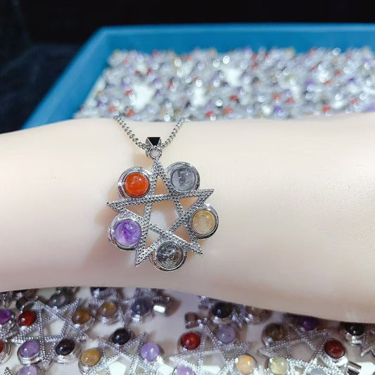 Multistone Star Necklace
