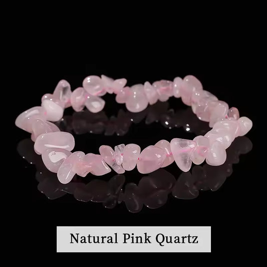 Natural Pink Quartz Bracelet