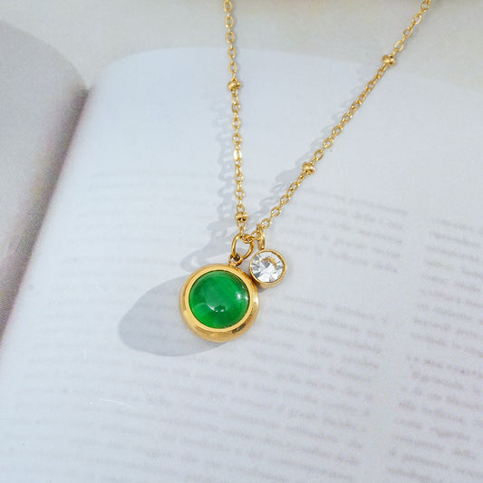 Elegant Green Jade Necklace