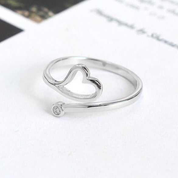 Love Volleyball Silver Ring