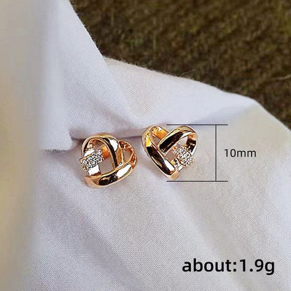 Romantische Gold Ohrring für besondere Momente