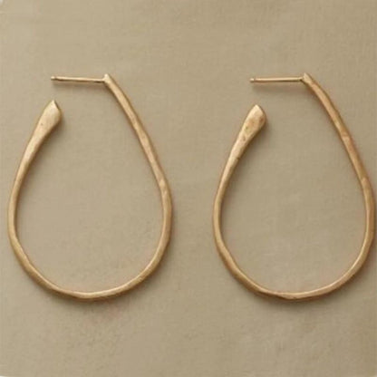 Delicate Artisan Gold Earring
