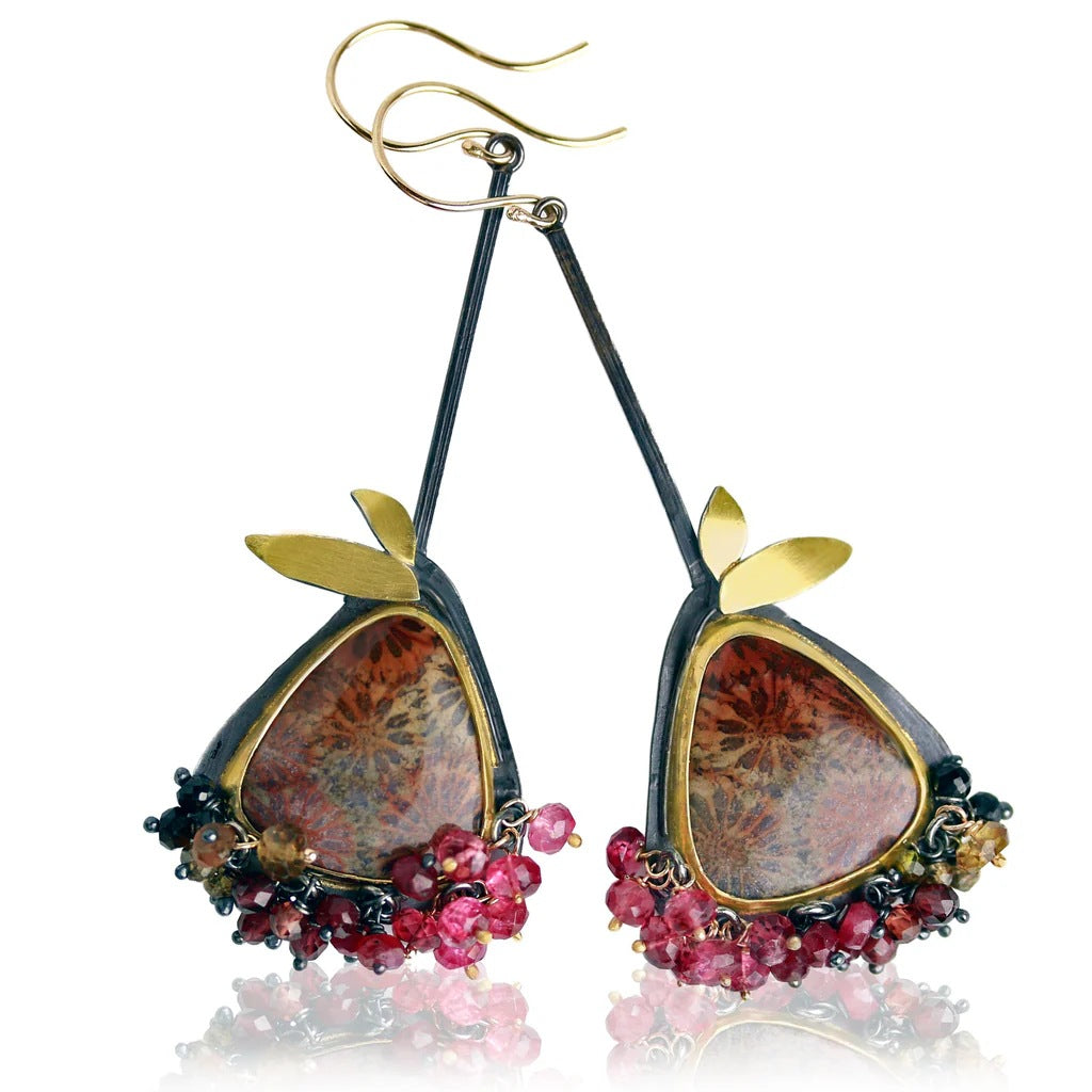 Vintage Forest Muse Drops Earrings