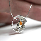 Vintage Robin Bird Charm Necklace
