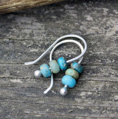 Elegant Turquoise Harmony Drop Earrings