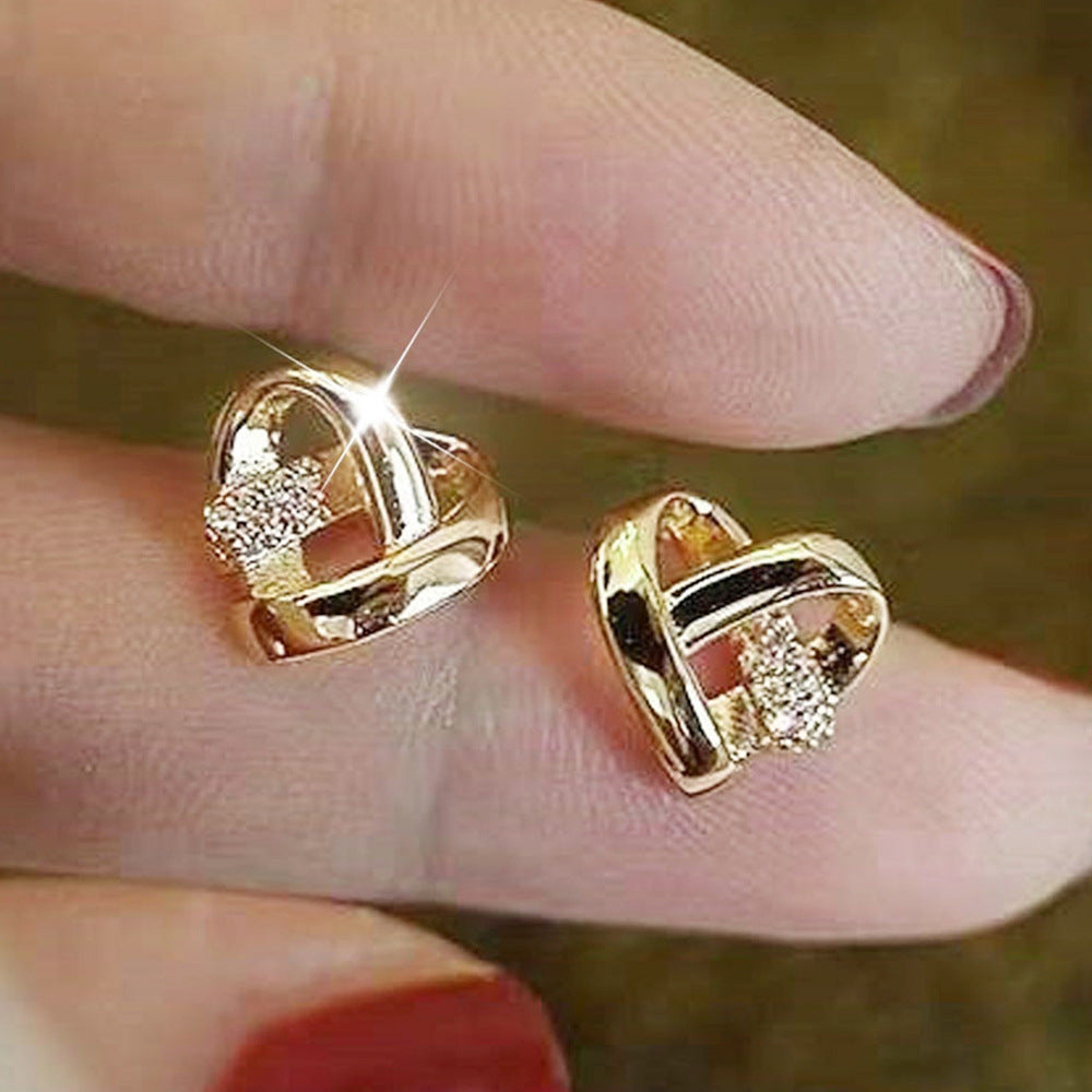 Romantische Gold Ohrring für besondere Momente