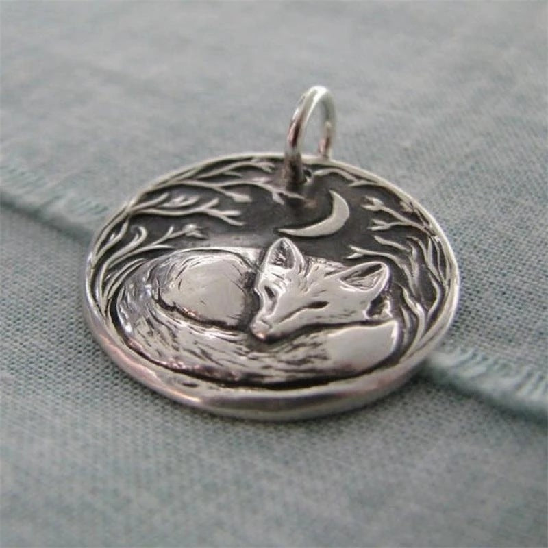 Vintage Crescent Night Whisper Necklace