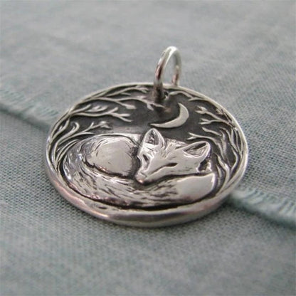 Vintage Crescent Night Whisper Necklace