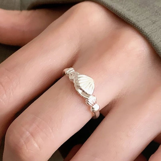 Silver Pearl Shell Ring