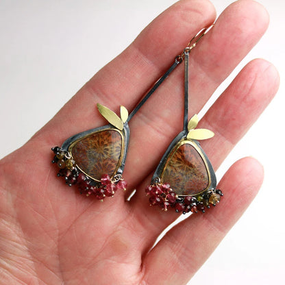 Vintage Forest Muse Drops Earrings