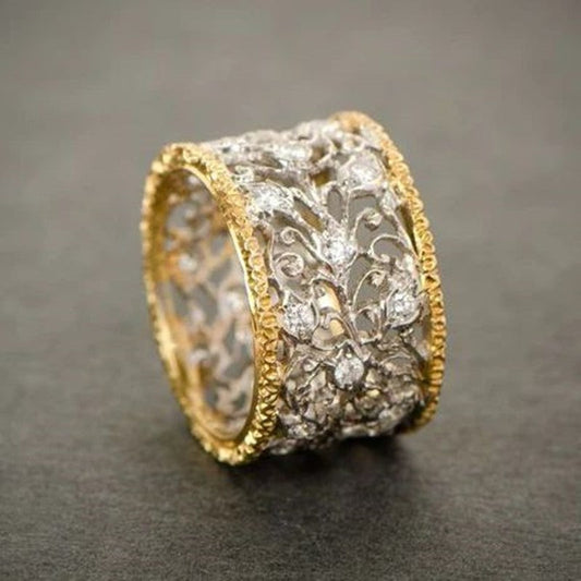 Elegant Dualtone Grace Ring