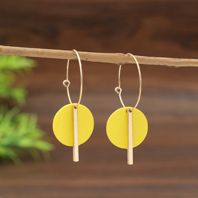 Vintage Obsidian Beam Earrings