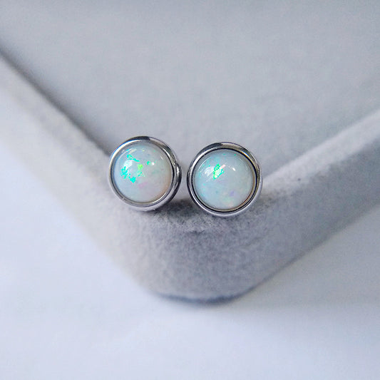 Opal Stud Earrings