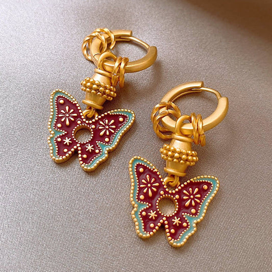 Ornate Butterfly Earrings