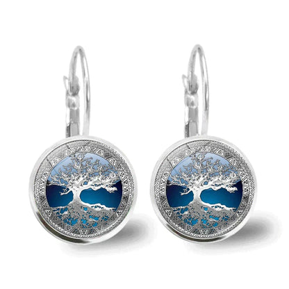 Silver Tree Of Life Earrings