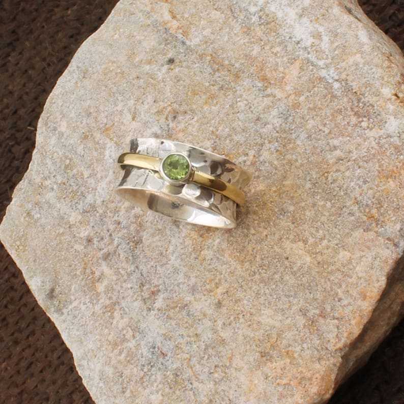 Peridot Spinner Ring