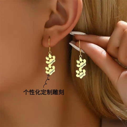 Personalized Gold Earrings