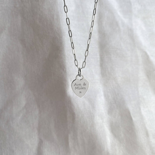 Personalized Heart Necklace