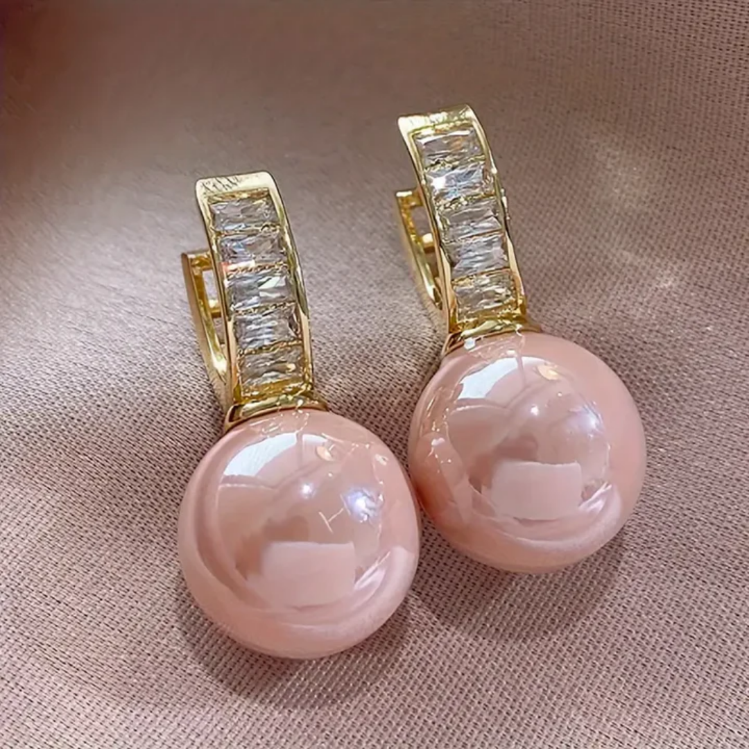 Pink Pearl Zirconia Gold
