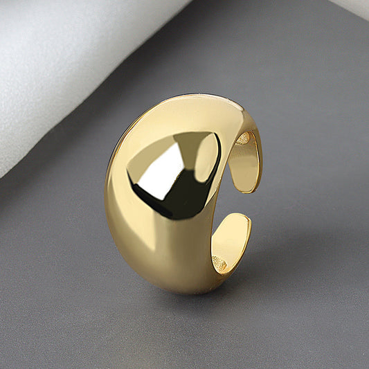 Polished Gold Cuff Ring
