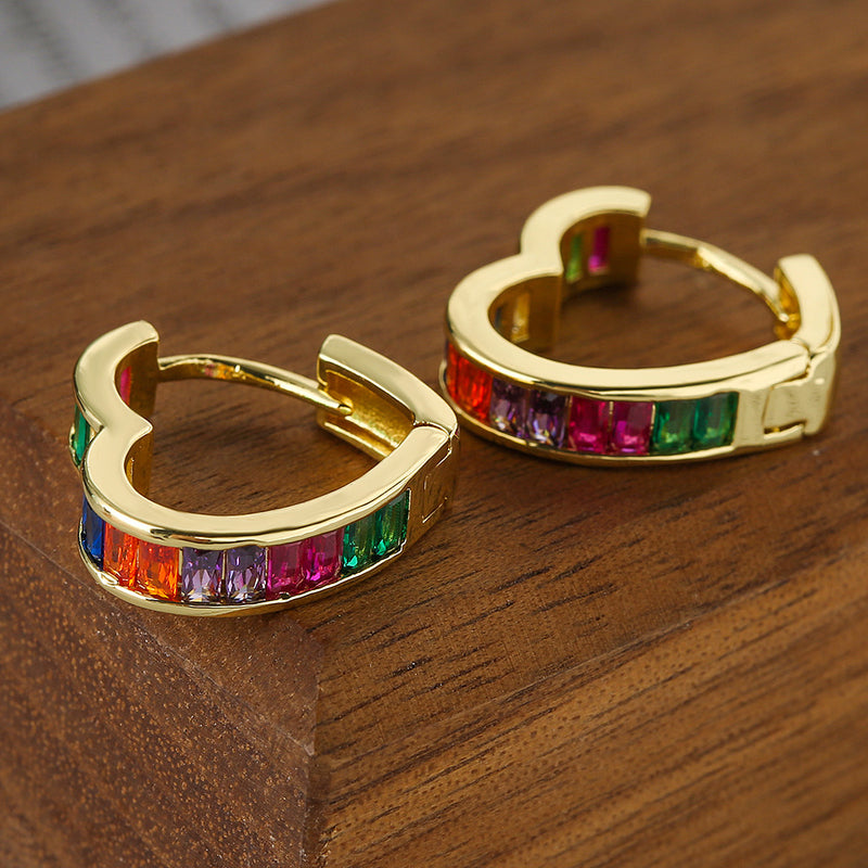 Rainbow Gemstone Earrings