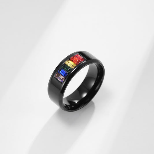 Rainbow Gemstone Ring