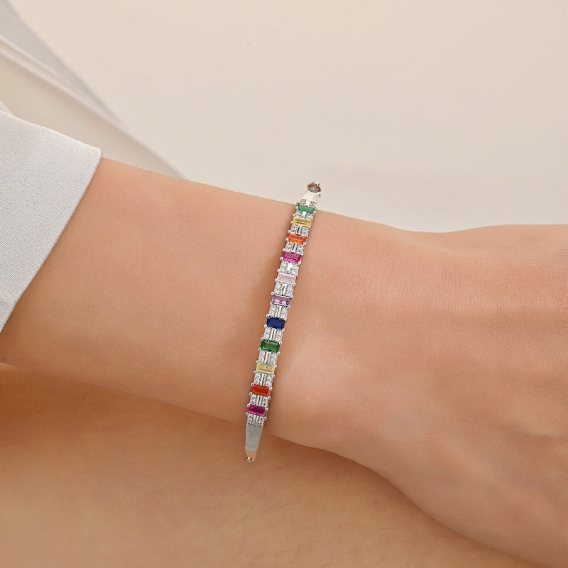 Rainbow Tennis Bracelet