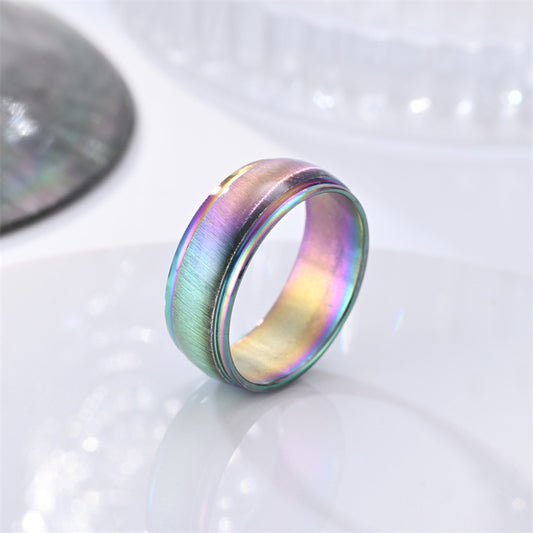 Rainbow Titanium Ring