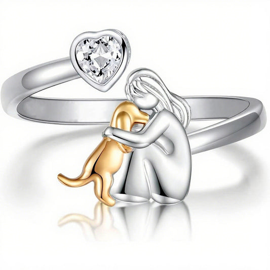 Romantic Girl Heart Ring