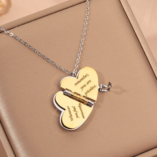 Romantic Heart Locket Necklace