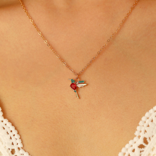 Romantic Hummingbird Necklace